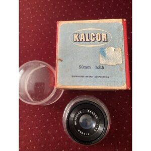 Vintage Enlarger Lens by Kalcor 1:3.5 F=50mm No.10008